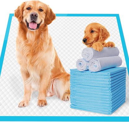120 Extra Large Dog Pee Pads - Super Absorbent & Leak Proof, 28x34 Inches, Perfect for Potty Training - 120 Count (Blue)